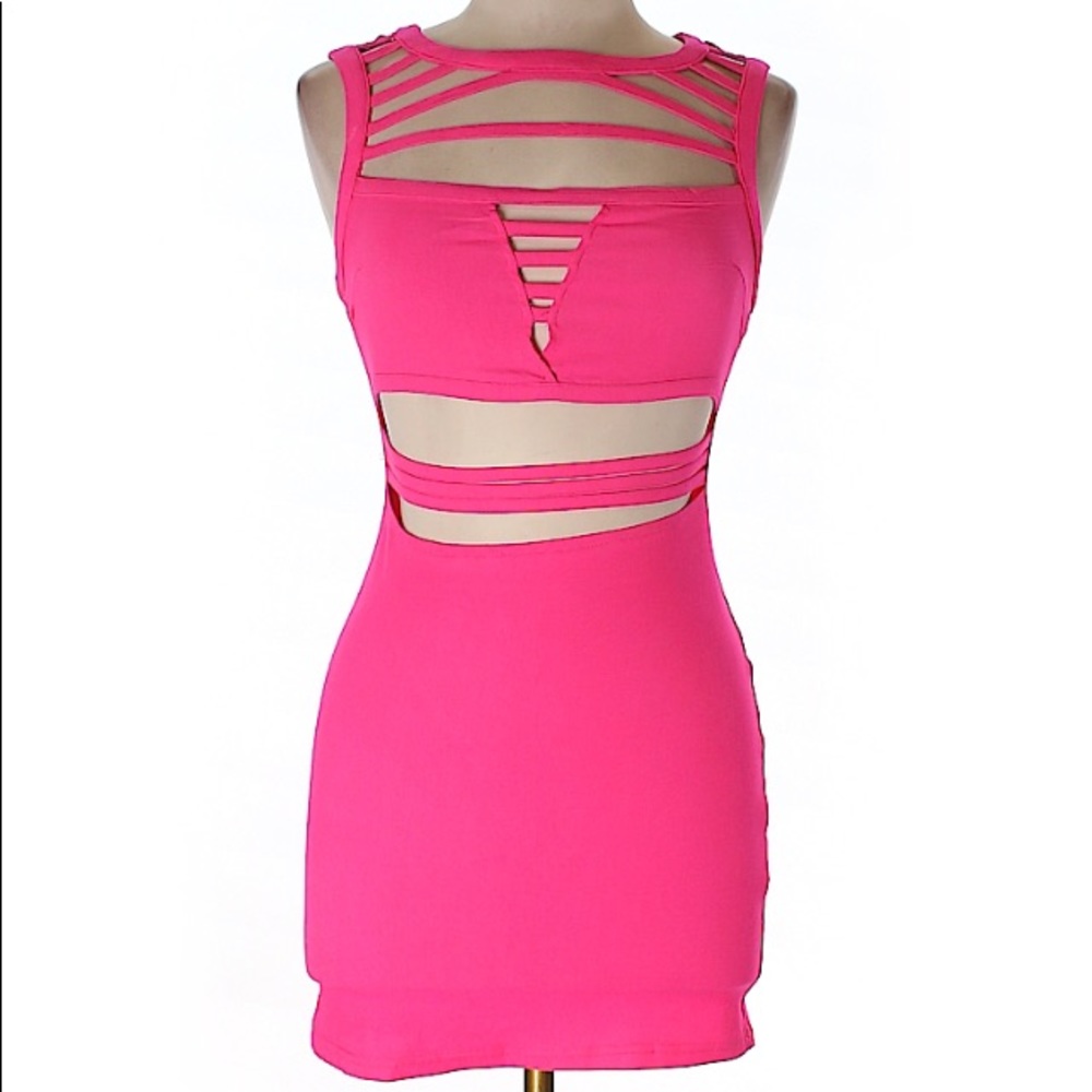 💵★FAST SHIPPING★💵 Hot pink mini dress